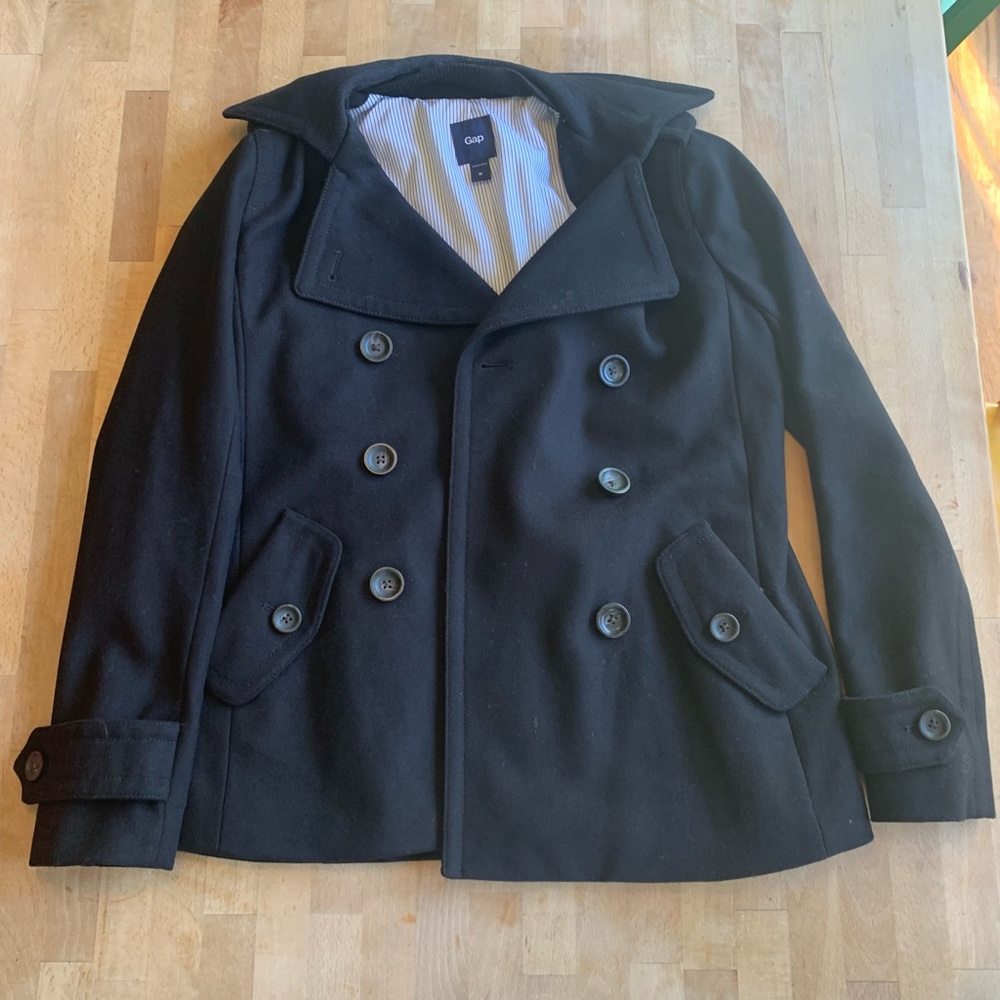 The Gap short pea coat / women’s medium / black